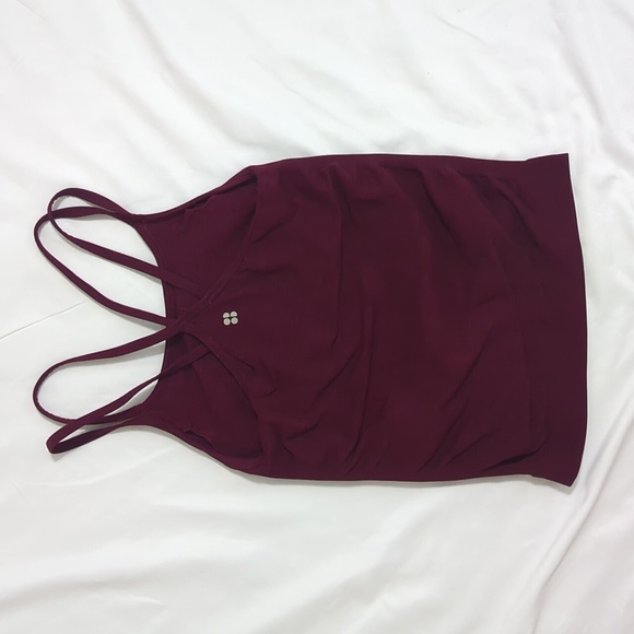 Sweaty Betty Namaska Yoga Seamless Vest Tank, Color Wine Size S - Picture 3 of 14